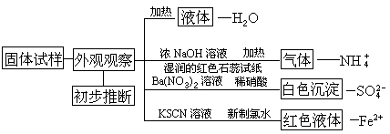 物质检验的要求和一般步骤
