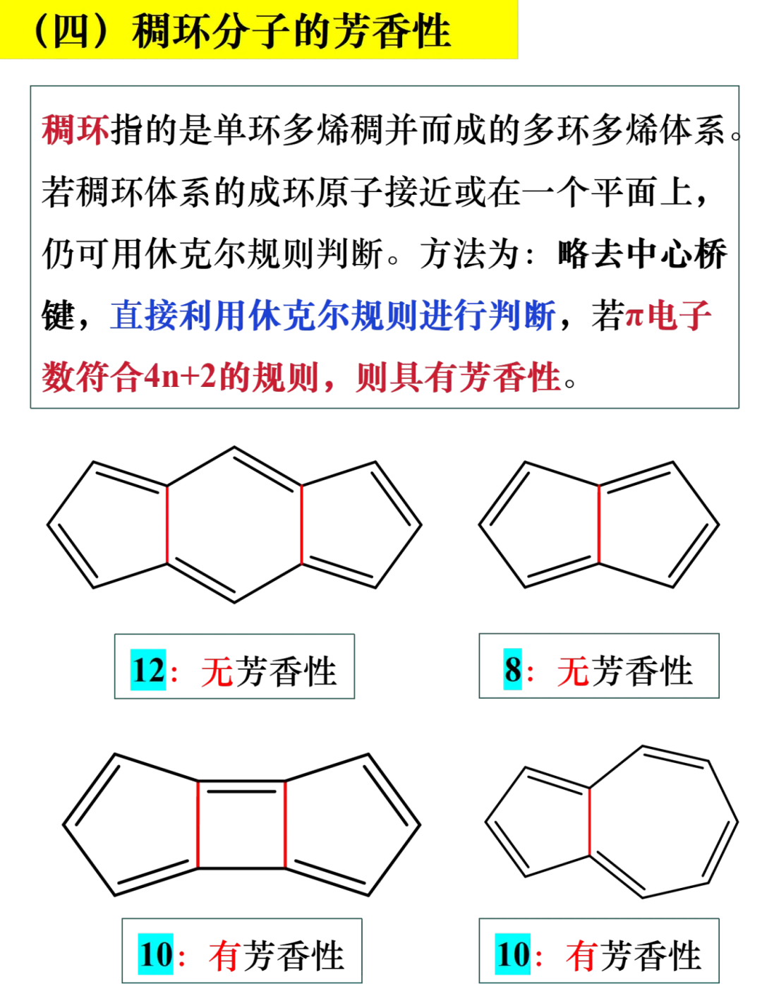 化合物芳香性考点总结 化合物芳香性考点总结