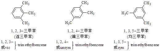 苯的同系物的命名详细介绍