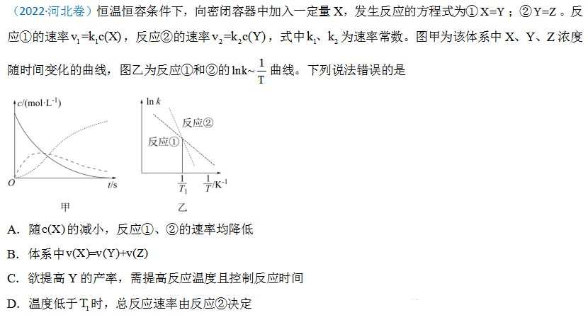 阿伦尼乌斯公式在高考中的应用 阿伦尼乌斯公式在高考中的应用