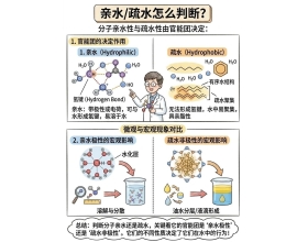 一图看懂：亲水/疏水如何判断？
