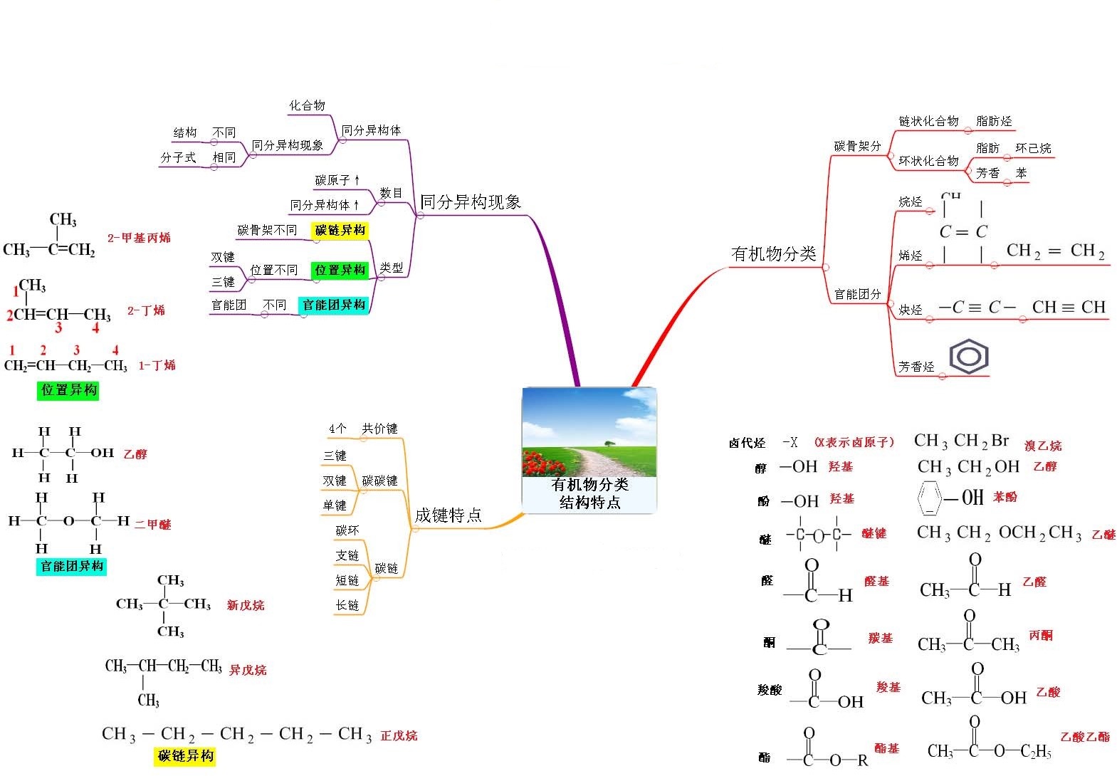 思维导图系列2:有机物分类及结构特点 思维导图系列2:有机物分类及结构特点